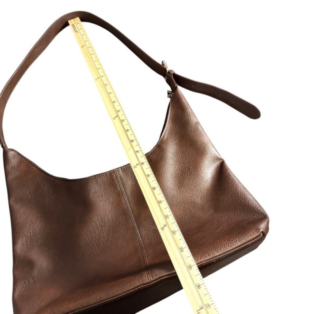 Tik Tok Shop Perfect Slouchy Purse Brown Crossbody Bag Adjustable‎ Faux Leather - Picture 9 of 11